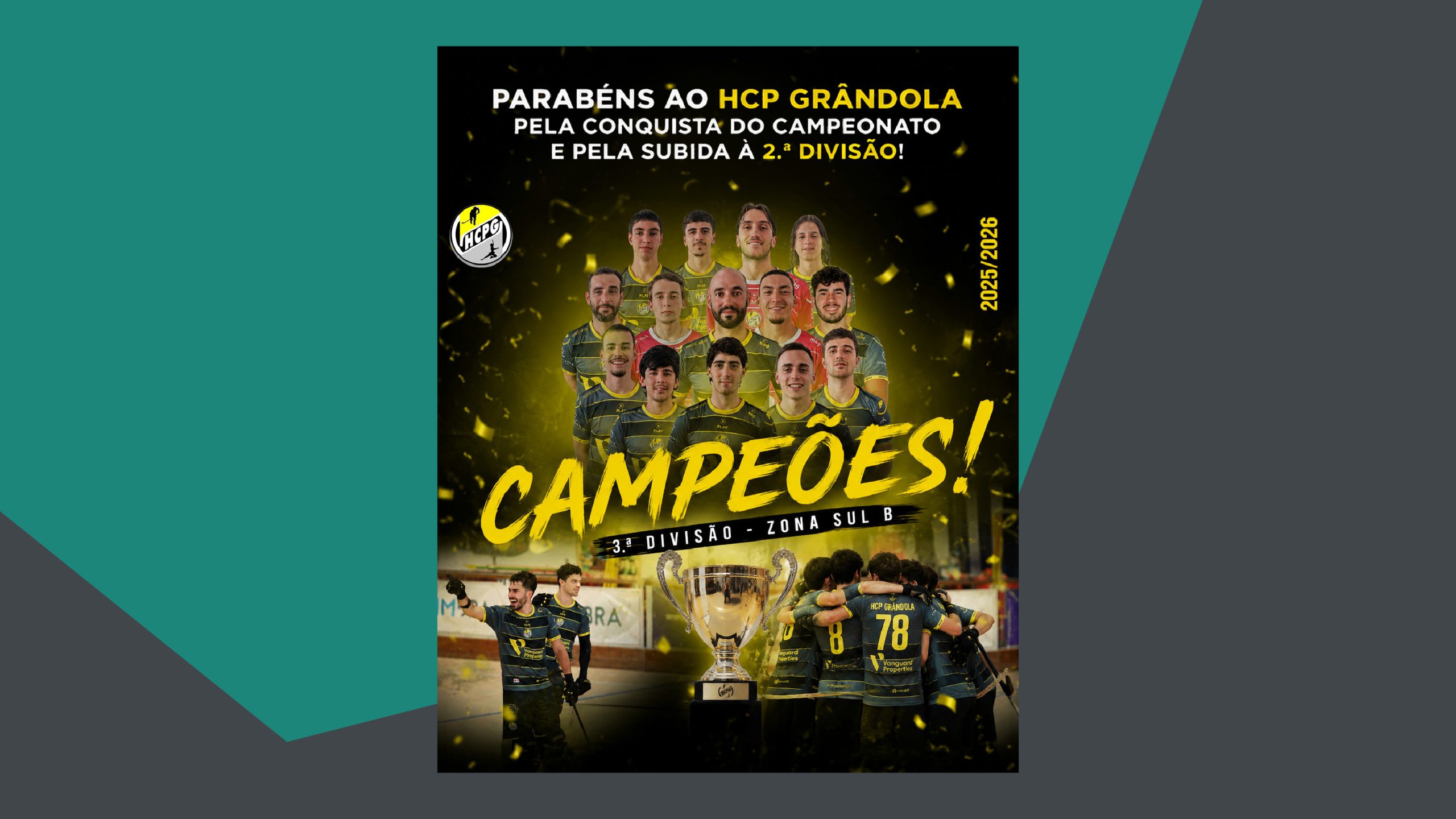 HCP Grândola conquista título nacional e garante subida à 2.ª Divisão